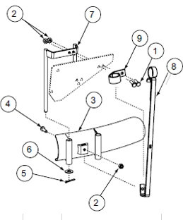 Lesco 80lb/50lb Spreader Deflector Kit P/N: GG092455