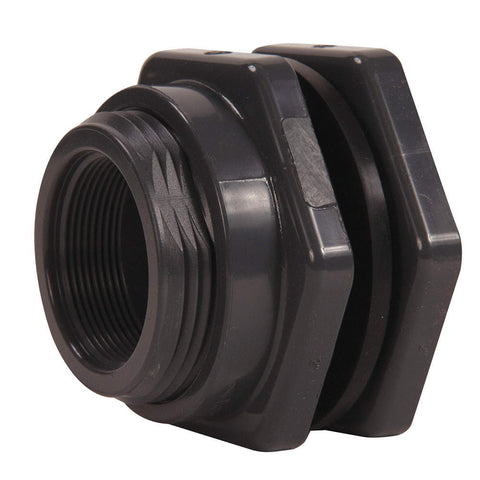 Poly Bulkhead Fitting 1'' P/N: GGWBH100