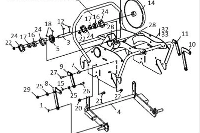 Ryan Lawnaire V Transport Frame P/N: GG27030197