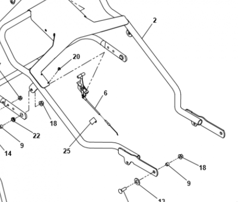 Ryan Lawnaire IV Throttle Control Assembly P/N: GG4163186