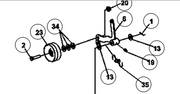 Ryan Lawnaire IV Idler Bell Crank Assembly P/N: GG27033417