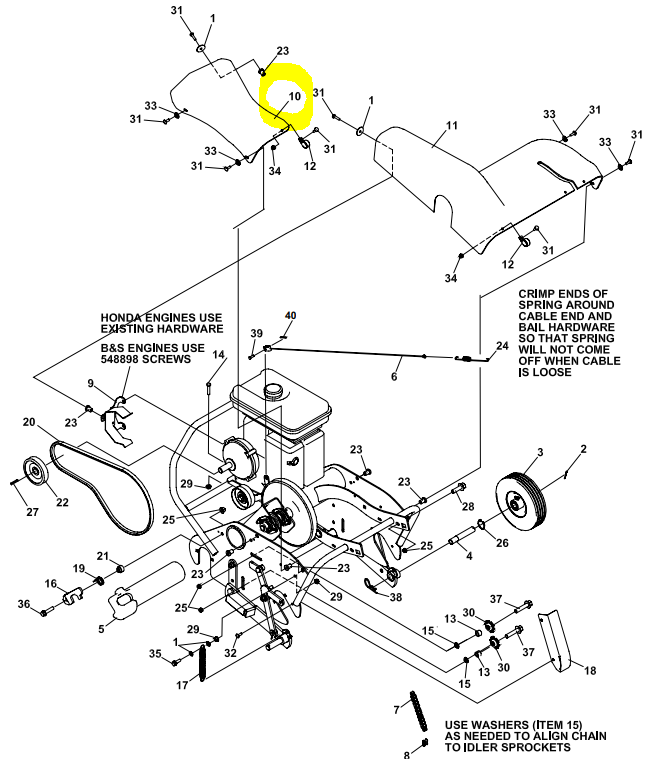 Ryan Lawnaire Cover Sprocket P/N: GG2703660