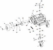 Ryan Lawnaire ZTS Front Wheel Assembly P/N: GG2722228