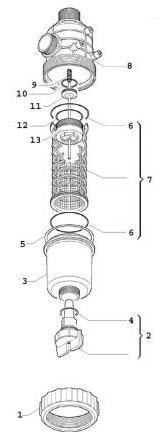 Arag Line Strainer O-Ring 1-1/2'' P/N: GG314300060