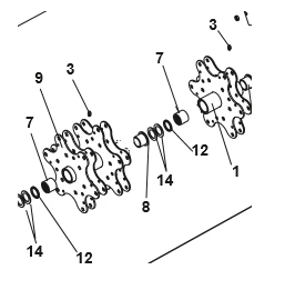 Ryan Lawnaire IV and V W/EST Flanged Bushing P/N: GG4129801