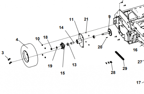 Ryan Lawnaire ZTS Axle Shaft P/N: GG4173176