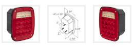 Red Stop/Turn Tail Light 5.75'' P/N: GG5626734