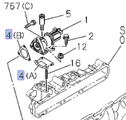 Isuzu NPR EGR Valve Gasket P/N: GG8980365070