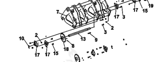 Ryan Lawnaire Carriage Bolt P/N: GG6401815