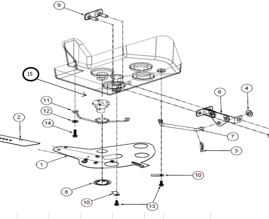 Lesco 80Lb. Spreader Plate Shut-off Clip P/N: GG72605075