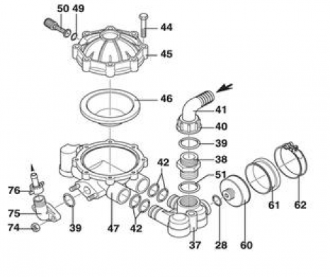 Hypro D30/D50 O-Ring P/N: GG9910180101