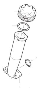 Hypro D50 Oil Sight Tube Assembly P/N: GG9910650030