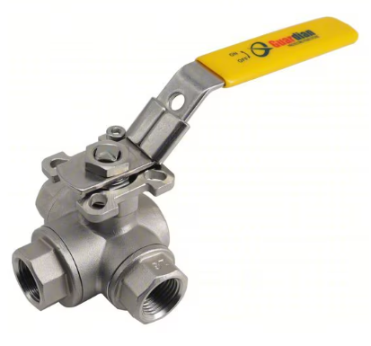 Stainless Steel 3 Way Ball Valve 3/4'' P/N: GG34TCWL