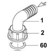 Hypro Suction Elbow Nut 1-1/2'' P/N: GG9910540540