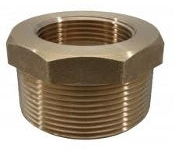Brass Reducer Bushing 1/2" MNPT X 3/8" FNPT P/N: GG3220X8X6