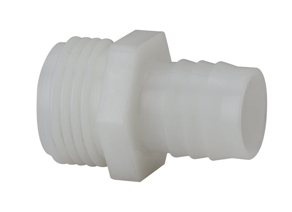 Nylon Hose Barb 5/8" x 3/4" MPT Straight P/N: GGA3458