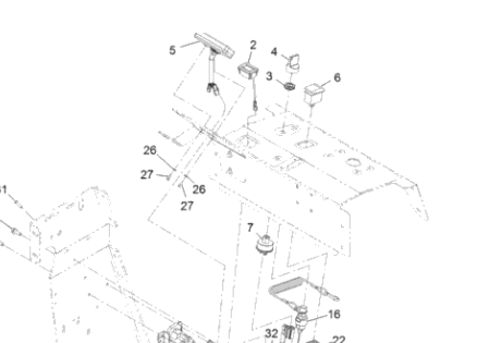 Z-Sprayer Auxiliary Pump 1 Switch P/N: GG1008469