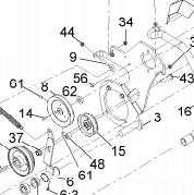 Z-Sprayer Idler Pulley NW .50 Bore P/N: GG1355662