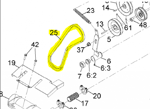 Z-Sprayer Spray Belt OEM P/N: GG1355664