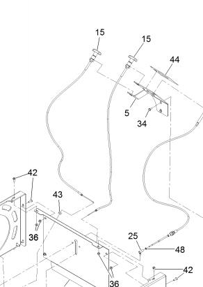 Z-Sprayer Diffuser/Deflector Push/Pull Cable 2 per Machine Sold Separately P/N: GG1355931