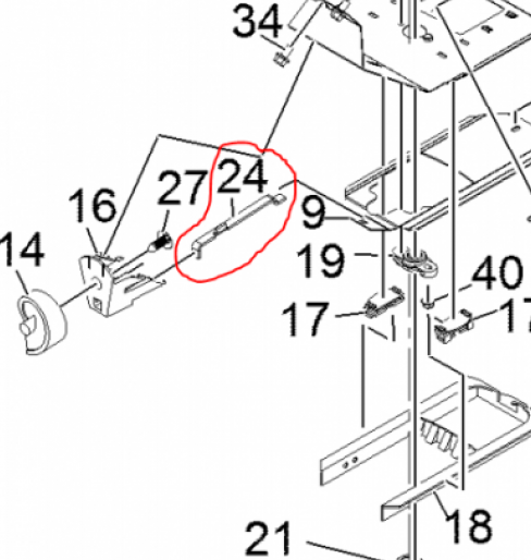 Z-Sprayer Rate Gate Linkage P/N: GG1355965