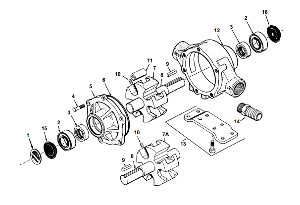 Hypro 1700 Pump Bearing P/N: GG20080001