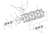 Ryan Lawnaire V Tine Wheel Assembly P/N: GG27030047