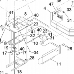 Z-Sprayer Cable Wire Screw and Retainer P/N: GG1355961