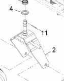Z-Sprayer Front Wheel Caster (Right) P/N: GG135544605