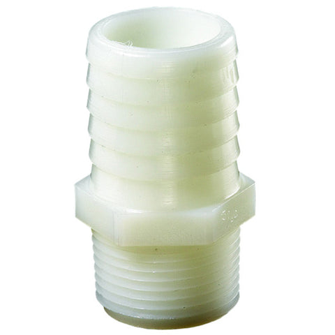 Nylon Hose Barb Fitting 1/2" x 1/2"  P/N: GGTN44