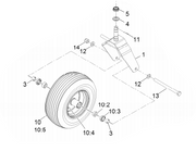 Z-Sprayer Wheel and Tire Bolt 10" P/N: GG1356300