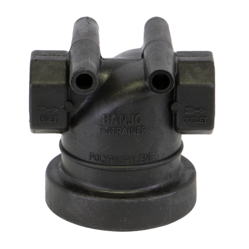 Banjo Poly T Strainer Head 1'' Inlet/Outlet P/N: GGLST100H