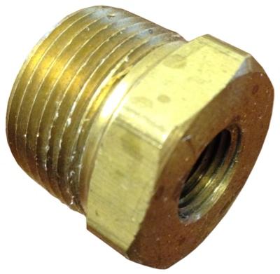 Reducing Bushing Brass 1/4 FPT x 1/2 MPT P/N: GGRB1214B